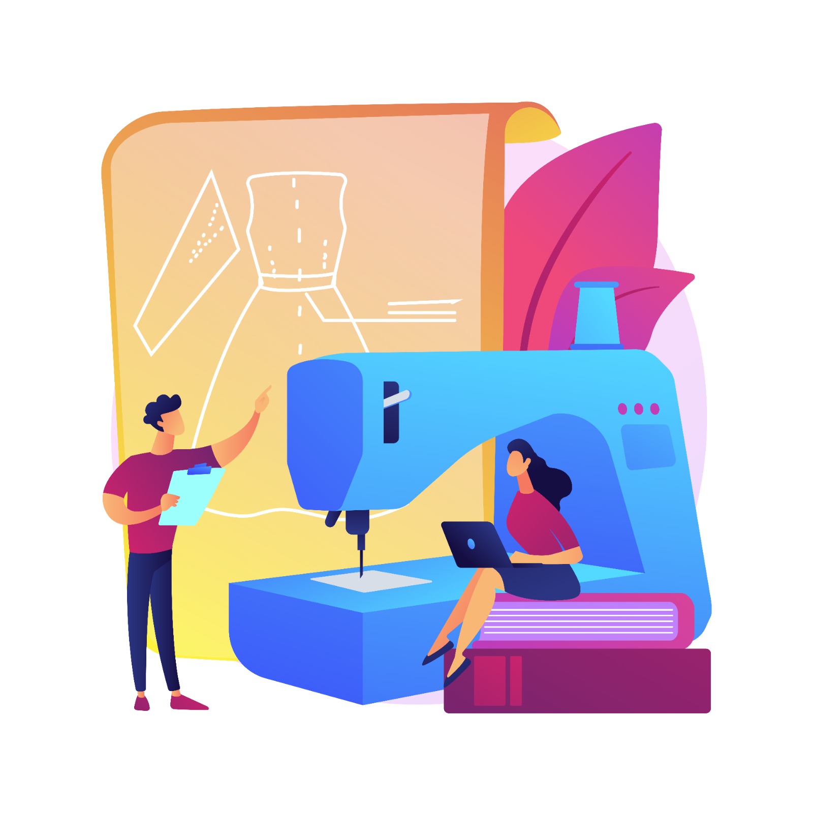 A confident young entrepreneur standing in her modern Indian boutique, a powerful business